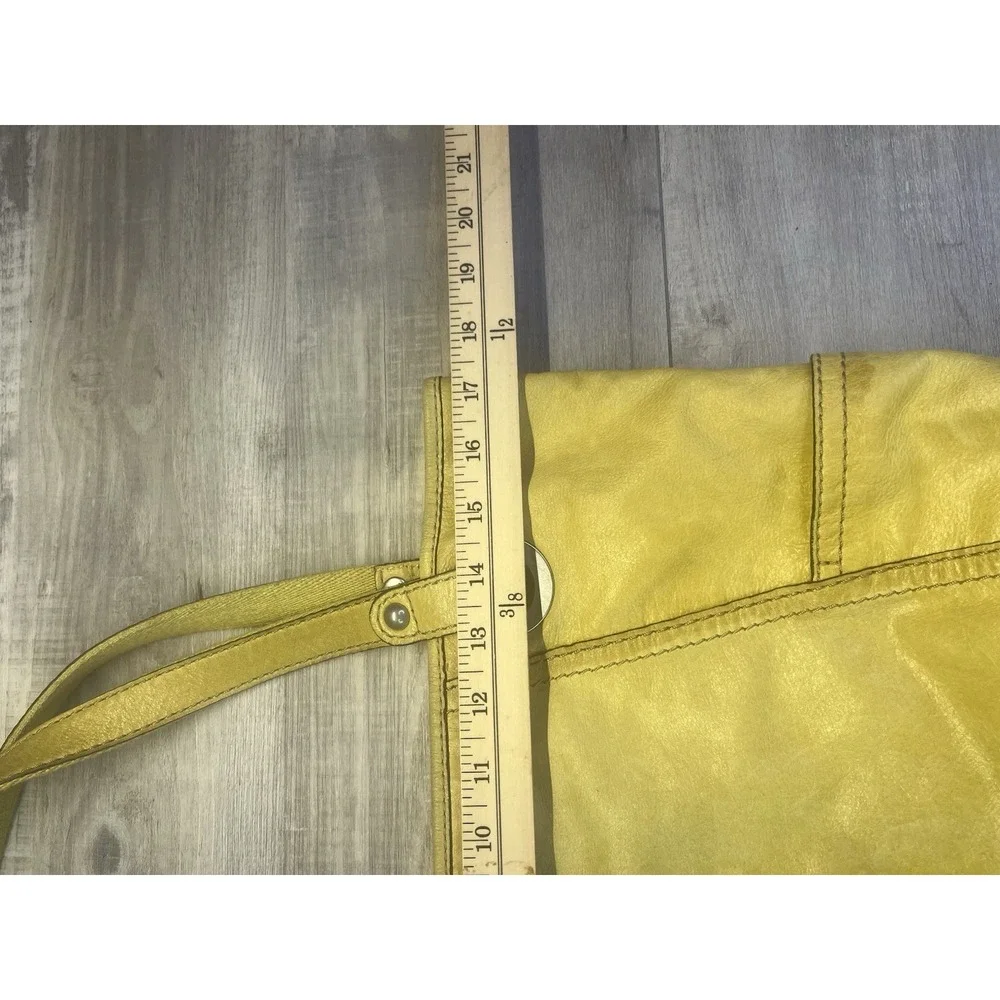 Fossil Hathaway Tote Bag Medium Yellow Leather Shoulder Handbag Purse